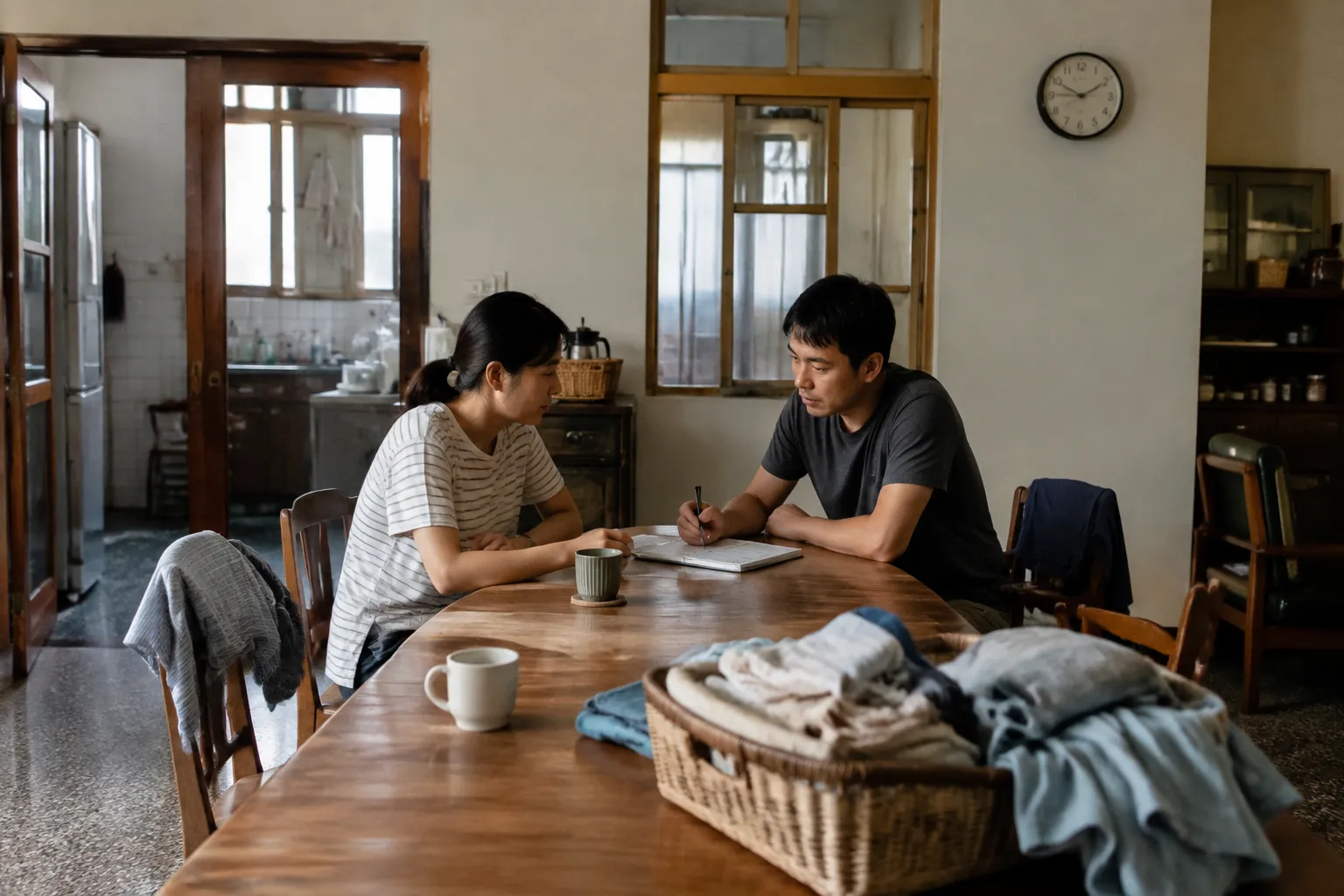 文章〈家裡亂，不一定是誰沒盡責〉的居家與物品流動情境封面圖